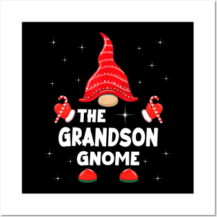 The Grandson Gnome Matching Family Christmas Pajama Posters and Art